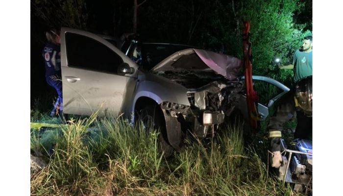 Pinhão - Grave colisão é registrada na PR-170